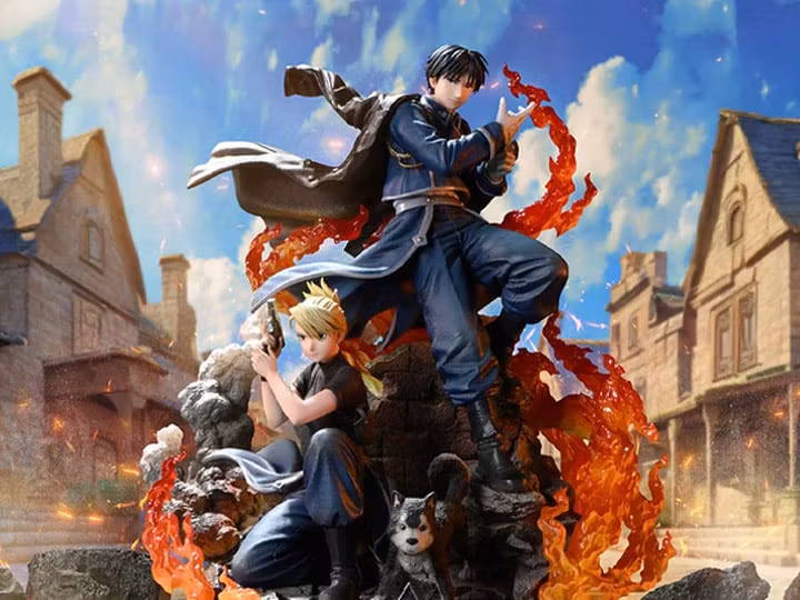 Fullmetal Alchemist: Brotherhood Concept Masterline Roy Mustang & Riza Hawkeye (Deluxe Ver.) 1/6 Scale Statue