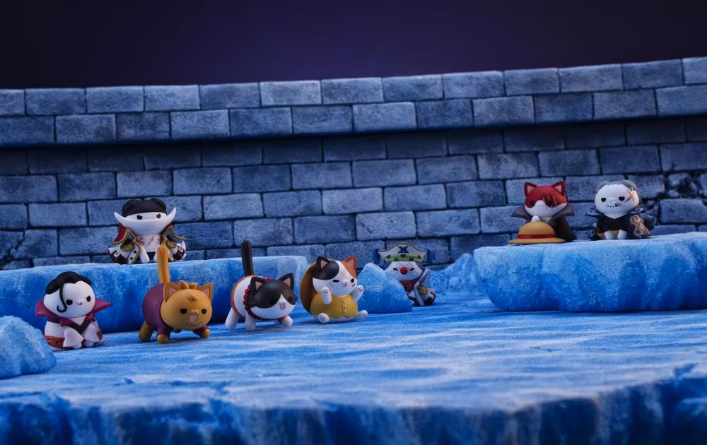 One Piece Mega Cat Project Nyan Piece Nyan! Luffy & Paramount War of Marineford Set of 8 Figures