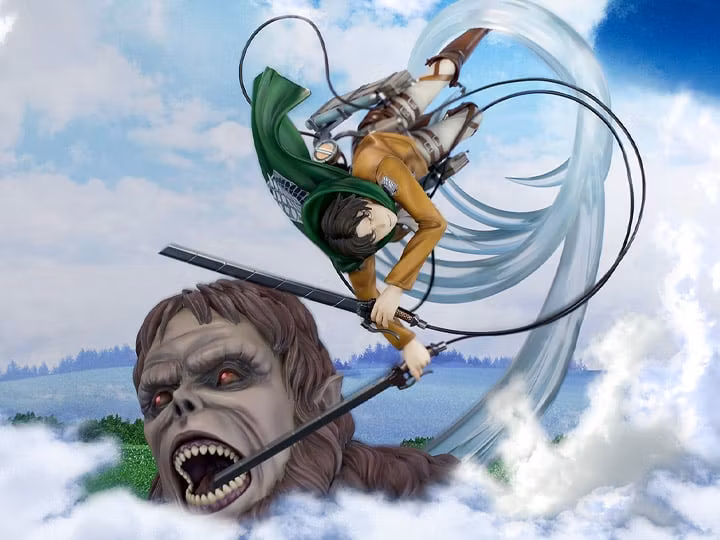 Attack on Titan Levi vs Beast Titan Ver.