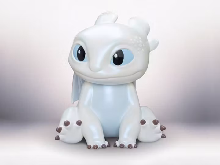 How To Train Your Dragon: The Hidden World Light Fury Vinyl Piggy Bank