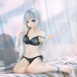 Fuumi Illustration Okigae Ginpatsu-chan (Sky Blue Morning Limited Costume Ver.)
