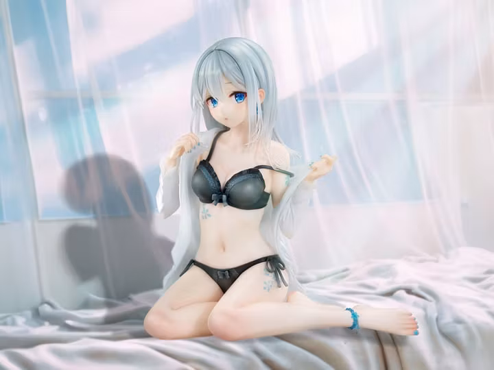 Fuumi Illustration Okigae Ginpatsu-chan (Sky Blue Morning Limited Costume Ver.)