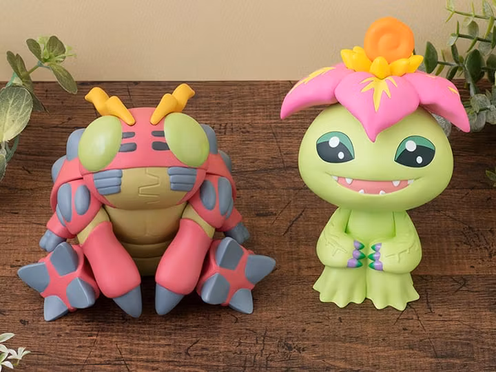 Digimon Adventure Look Up Series Tentomon & Palmon Figure Set with Gift