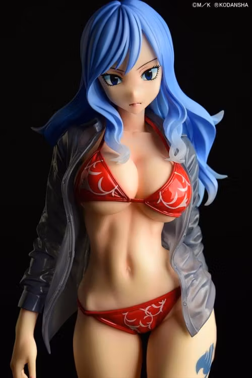 Fairy Tail Juvia Lockser (Red Bikini See-through Wet Shirt Gravure Style Ver.)