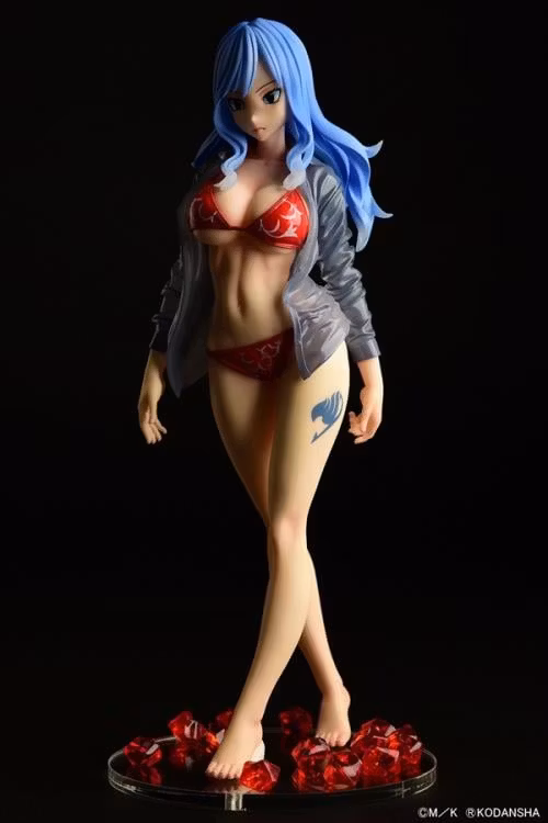 Fairy Tail Juvia Lockser (Red Bikini See-through Wet Shirt Gravure Style Ver.)