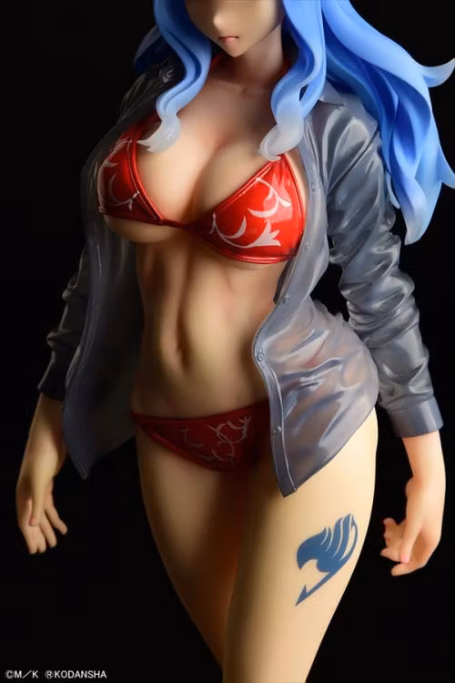 Fairy Tail Juvia Lockser (Red Bikini See-through Wet Shirt Gravure Style Ver.)