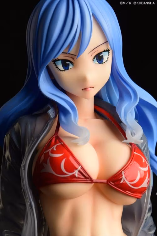 Fairy Tail Juvia Lockser (Red Bikini See-through Wet Shirt Gravure Style Ver.)