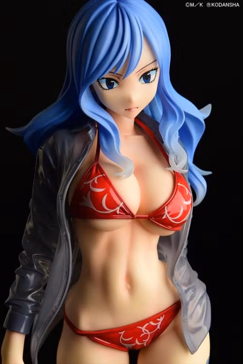 Fairy Tail Juvia Lockser (Red Bikini See-through Wet Shirt Gravure Style Ver.)