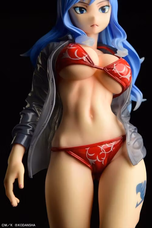 Fairy Tail Juvia Lockser (Red Bikini See-through Wet Shirt Gravure Style Ver.)