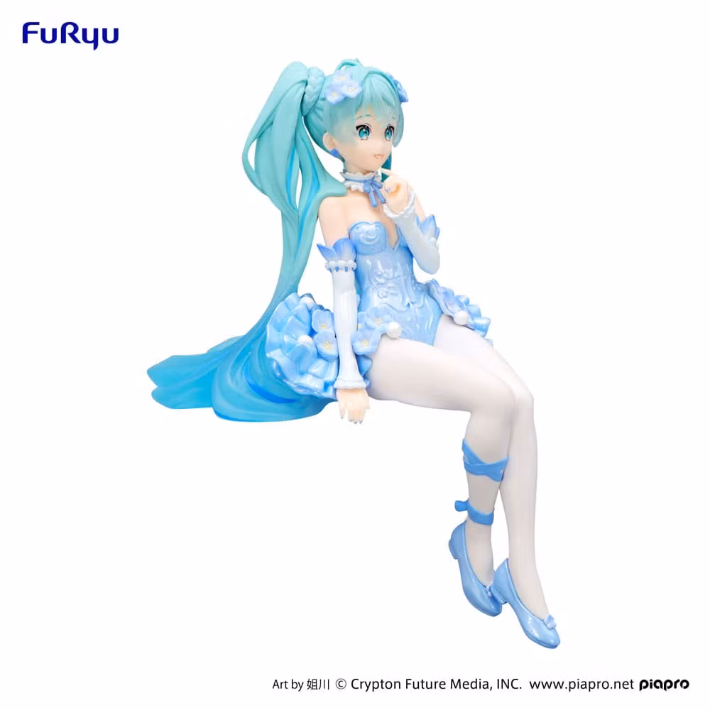 Vocaloid Noodle Stopper Hatsune Miku (Flower Fairy Nemophila Pail Blue Color Ver.)