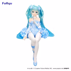 Vocaloid Noodle Stopper Hatsune Miku (Flower Fairy Nemophila Pail Blue Color Ver.)