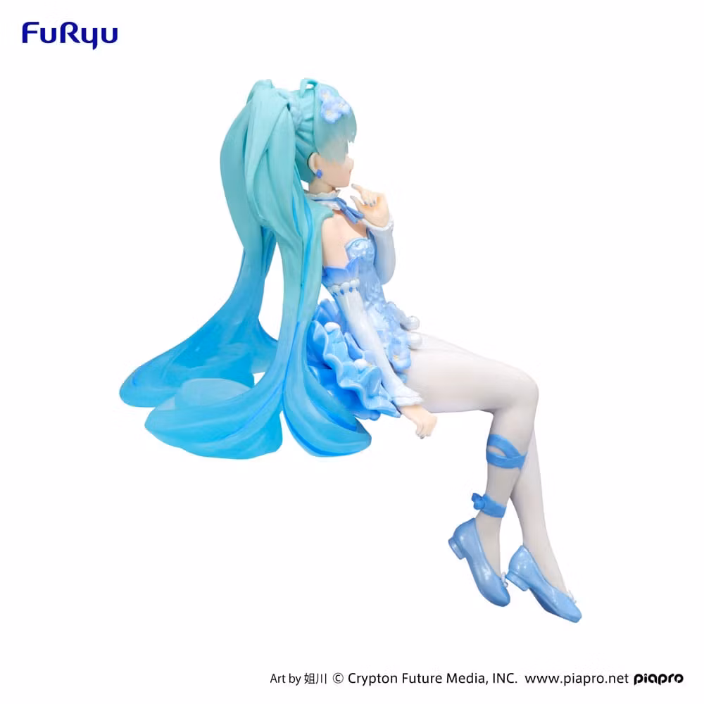 Vocaloid Noodle Stopper Hatsune Miku (Flower Fairy Nemophila Pail Blue Color Ver.)