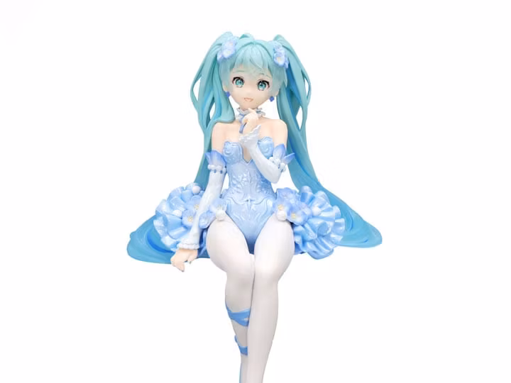 Vocaloid Noodle Stopper Hatsune Miku (Flower Fairy Nemophila Pail Blue Color Ver.)