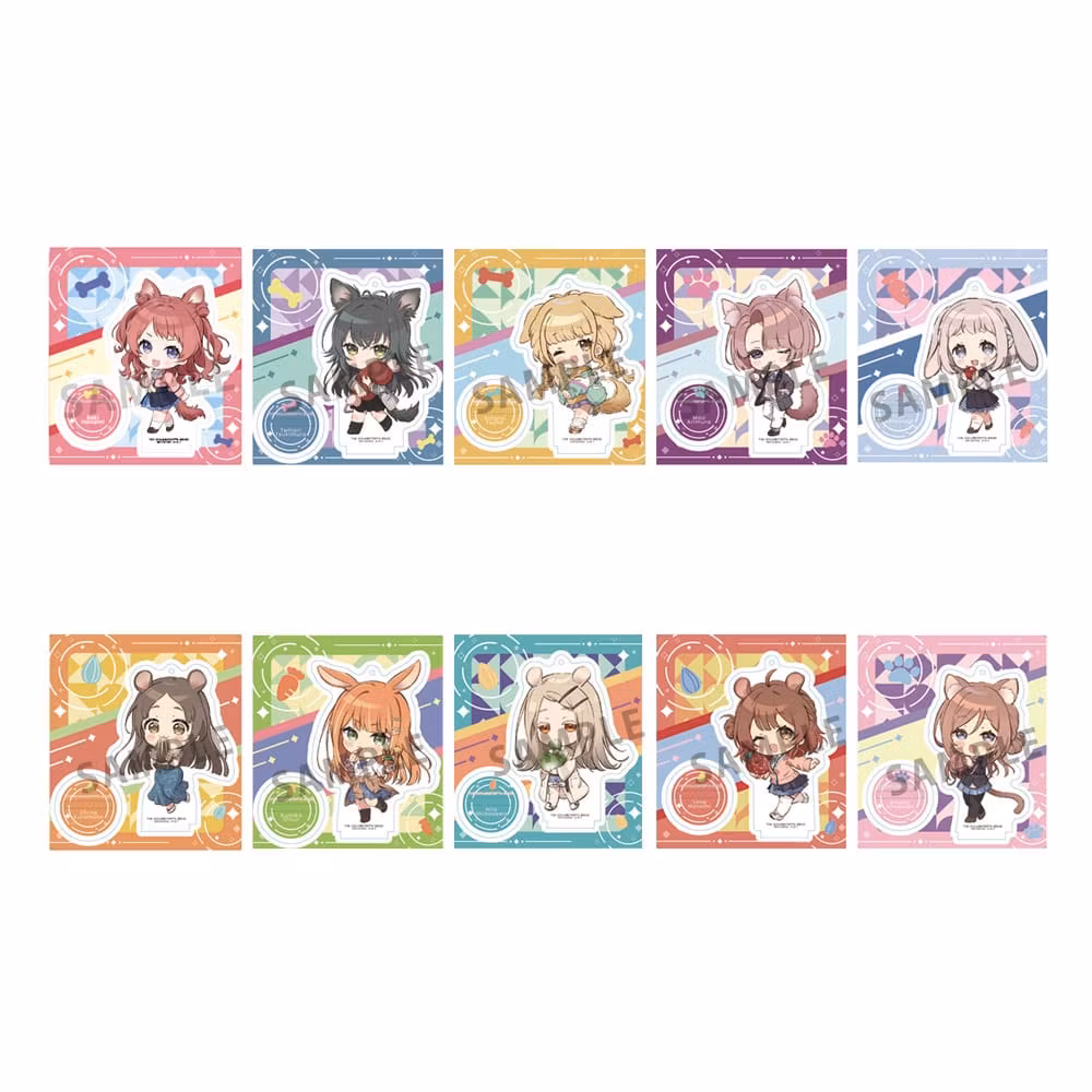 Idolmaster TokoToko Mascot Set of 10 Acrylic Figures