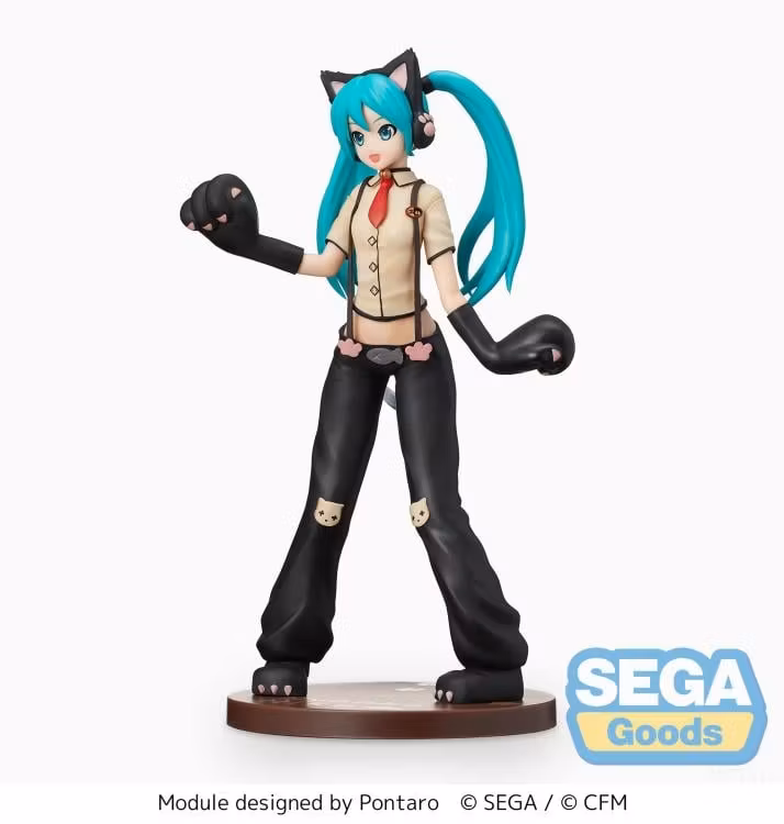 Hatsune Miku Project DIVA Arcade Future Tone Hatsune Miku (Kitty Cat) Super Premium Figure