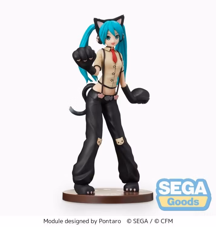 Hatsune Miku Project DIVA Arcade Future Tone Hatsune Miku (Kitty Cat) Super Premium Figure