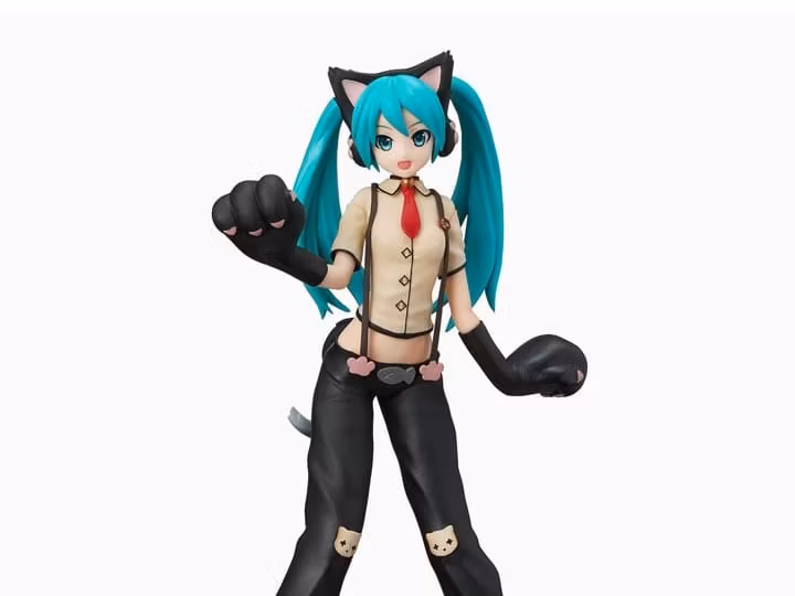 Hatsune Miku Project DIVA Arcade Future Tone Hatsune Miku (Kitty Cat) Super Premium Figure