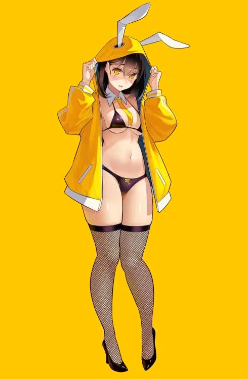 Kekemotsu Illustration Shyness Bunny Hinata