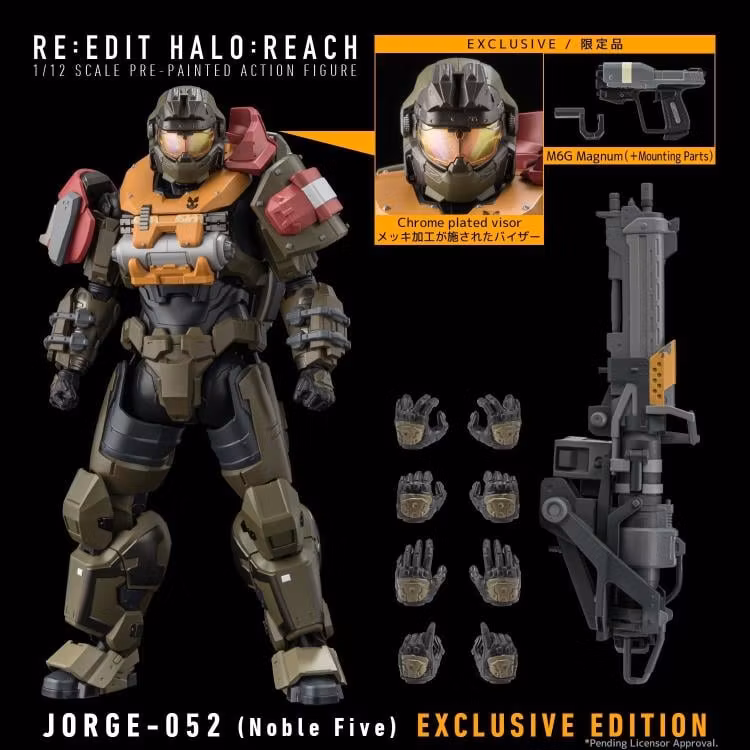 Halo: Reach RE:EDIT JORGE-052 (Noble Five) 1/12 Scale PX Previews Exclusive Action Figure