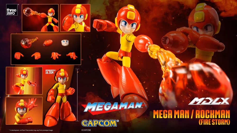 Mega Man MDLX Articulated Figure Series Mega Man (Fire Storm)