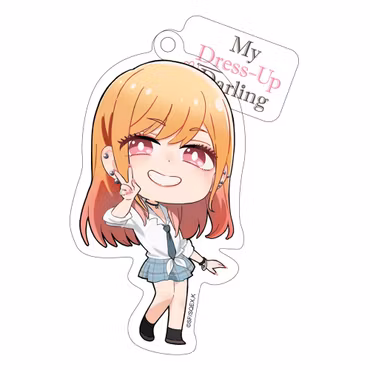 My Dress-Up Darling Acrylic Keychain Marin Chibi Style