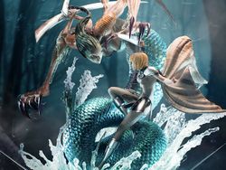 Claymore Elite Exclusive Clare vs. Ophelia 1/6 Scale Limited Edition Statue