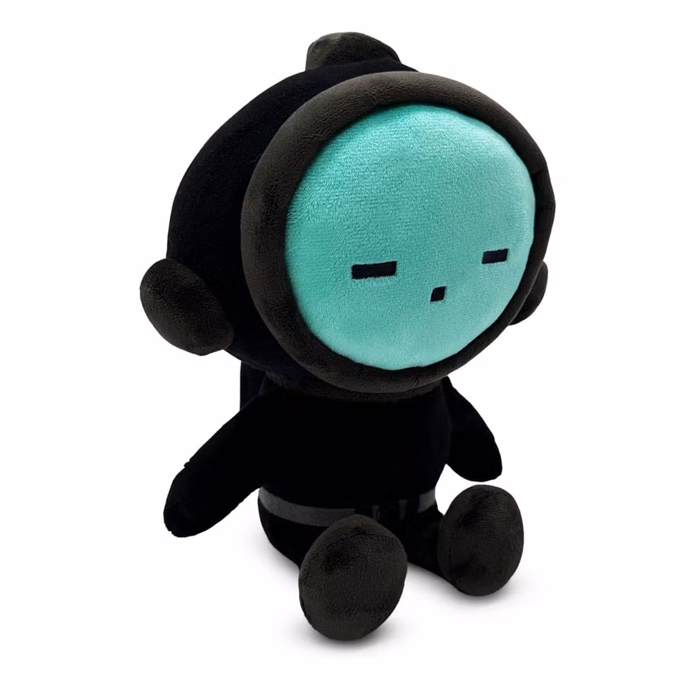 Content Warning Plush Figure Teal