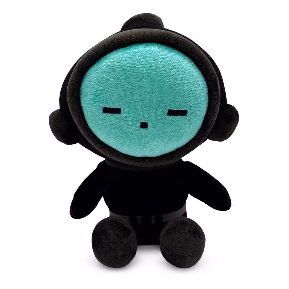Content Warning Plush Figure Teal