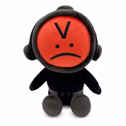 Content Warning Plush Figure Red