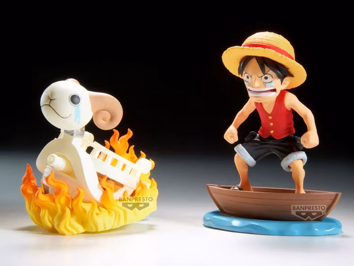 One Piece World Collectable Figure Log Stories Monkey D. Luffy & Going Merry