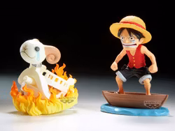 One Piece World Collectable Figure Log Stories Monkey D. Luffy & Going Merry