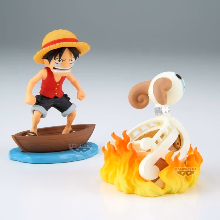 One Piece World Collectable Figure Log Stories Monkey D. Luffy & Going Merry