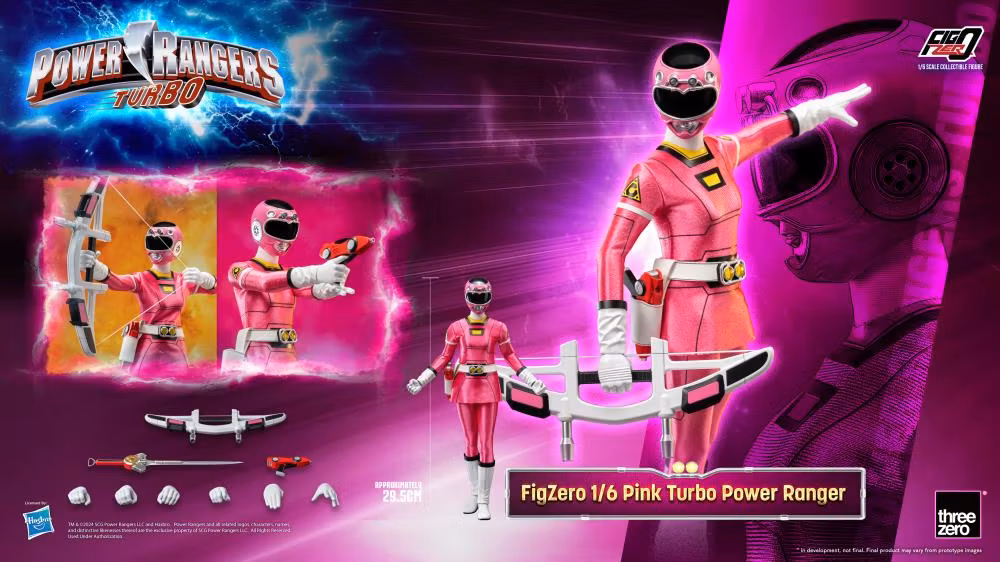 Power Rangers Turbo FigZero Pink Turbo Ranger 1/6 Scale Figure