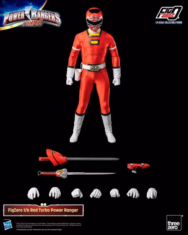 Power Rangers Turbo FigZero Red Turbo Ranger 1/6 Scale Figure