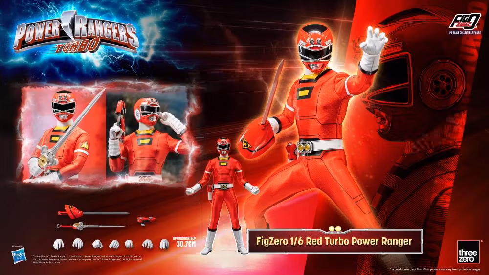 Power Rangers Turbo FigZero Red Turbo Ranger 1/6 Scale Figure
