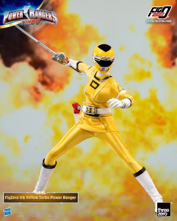 Power Rangers Turbo FigZero Yellow Turbo Ranger 1/6 Scale Figure