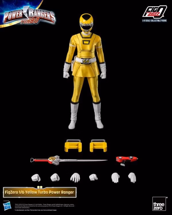 Power Rangers Turbo FigZero Yellow Turbo Ranger 1/6 Scale Figure
