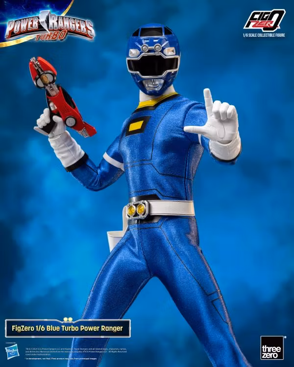 Power Rangers Turbo FigZero Blue Turbo Ranger 1/6 Scale Figure