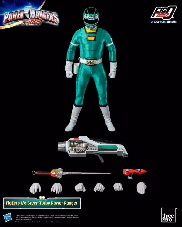 Power Rangers Turbo FigZero Green Turbo Ranger 1/6 Scale Figure