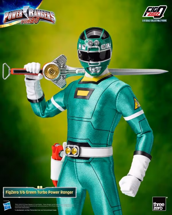 Power Rangers Turbo FigZero Green Turbo Ranger 1/6 Scale Figure