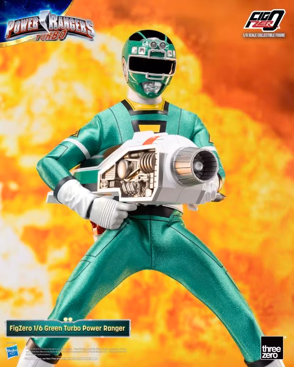 Power Rangers Turbo FigZero Green Turbo Ranger 1/6 Scale Figure