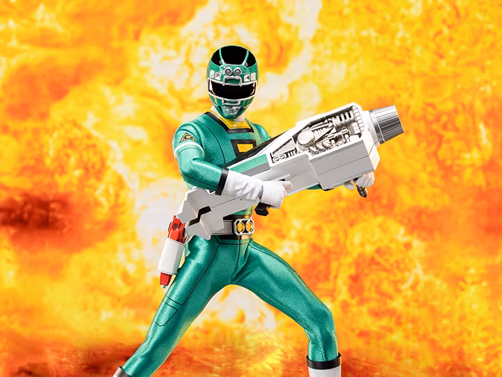 Power Rangers Turbo FigZero Green Turbo Ranger 1/6 Scale Figure