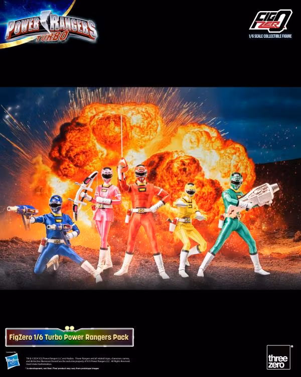 Power Rangers Turbo FigZero Turbo Rangers 1/6 Scale Figure 5-Pack