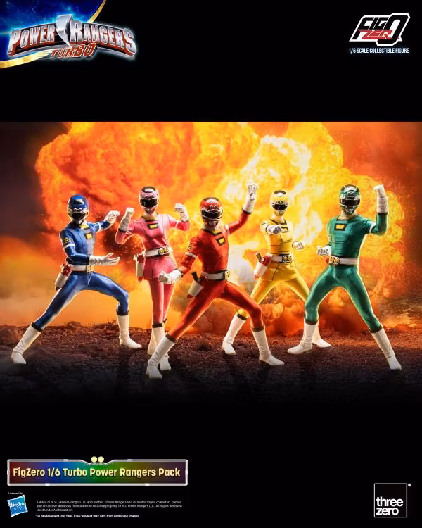 Power Rangers Turbo FigZero Turbo Rangers 1/6 Scale Figure 5-Pack