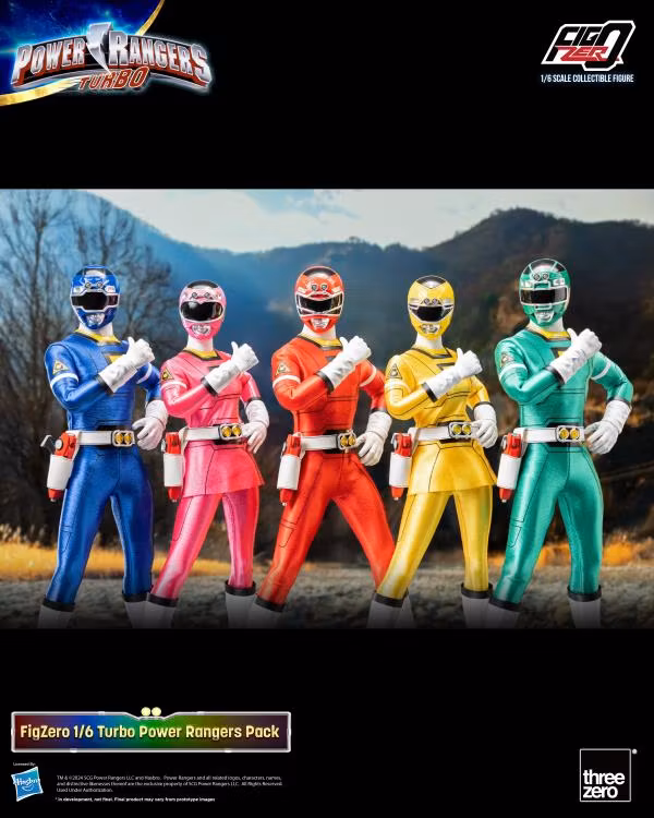 Power Rangers Turbo FigZero Turbo Rangers 1/6 Scale Figure 5-Pack