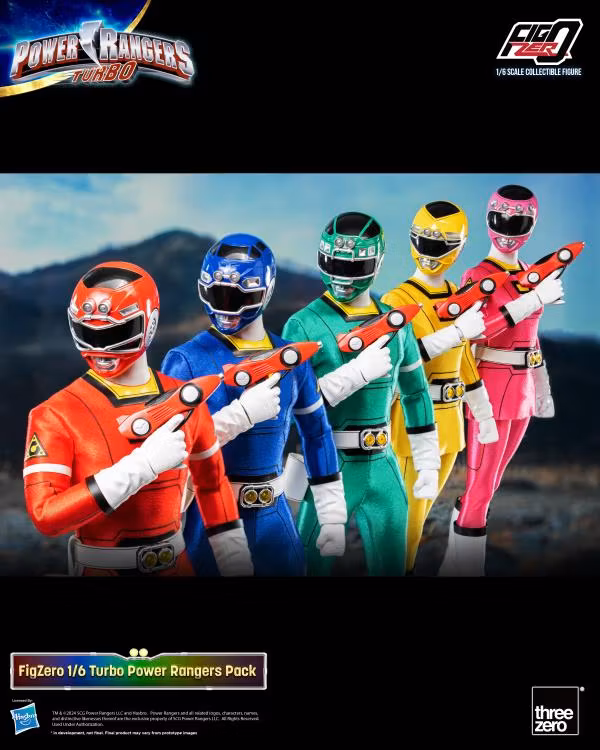 Power Rangers Turbo FigZero Turbo Rangers 1/6 Scale Figure 5-Pack