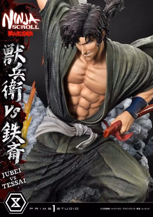 Ninja Scroll Ultimate Premium Masterline Jubei vs. Tessai 1/4 Scale Statue