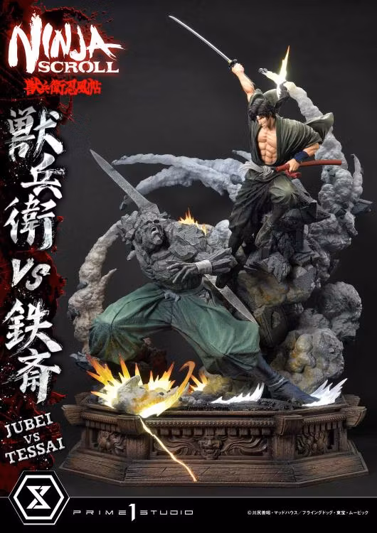 Ninja Scroll Ultimate Premium Masterline Jubei vs. Tessai (Deluxe Ver.) 1/4 Scale Limited Edition Statue (With Bonus)