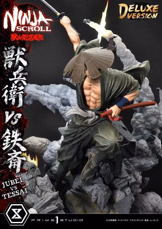 Ninja Scroll Ultimate Premium Masterline Jubei vs. Tessai (Deluxe Ver.) 1/4 Scale Limited Edition Statue (With Bonus)