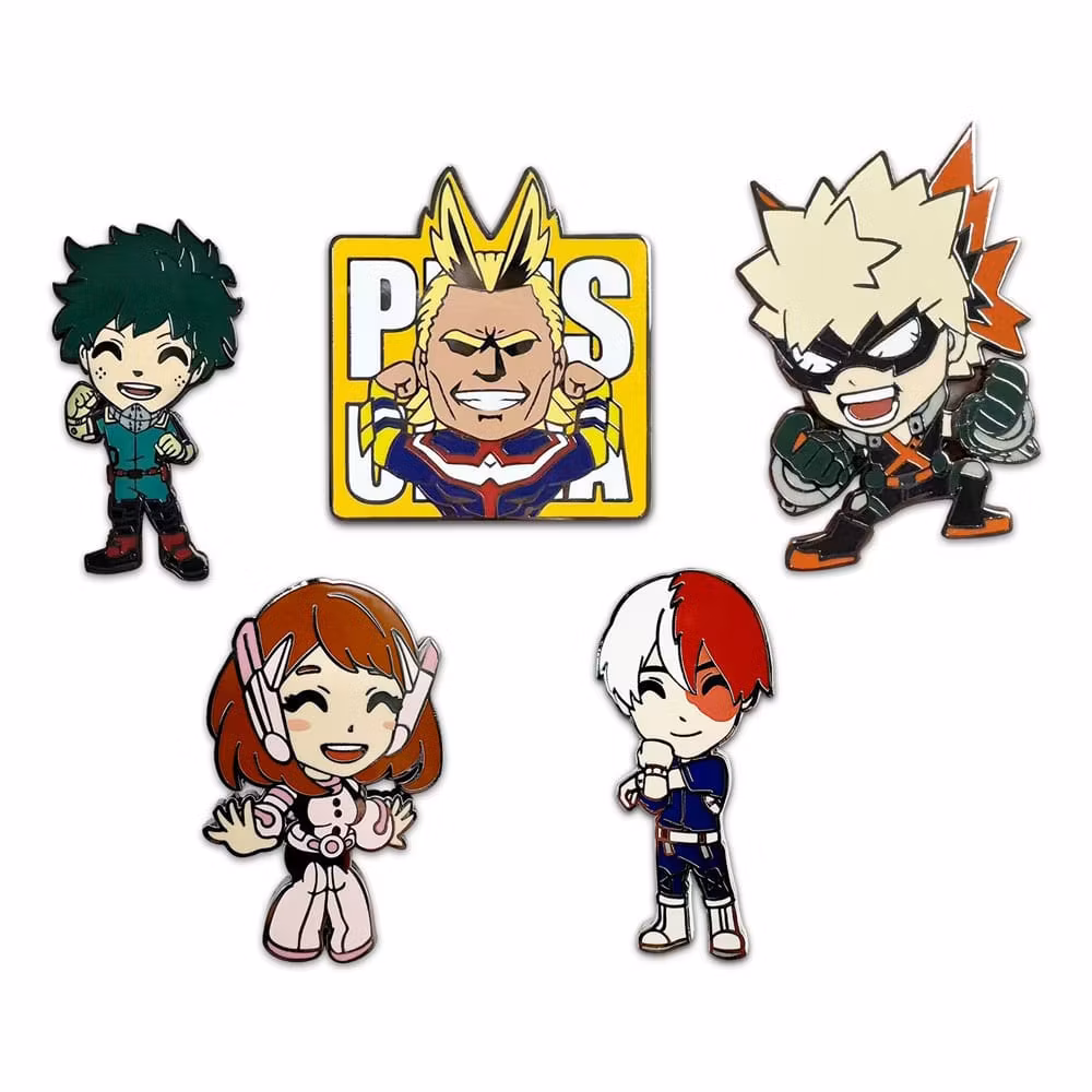 My Hero Academia Enamel Pins Set